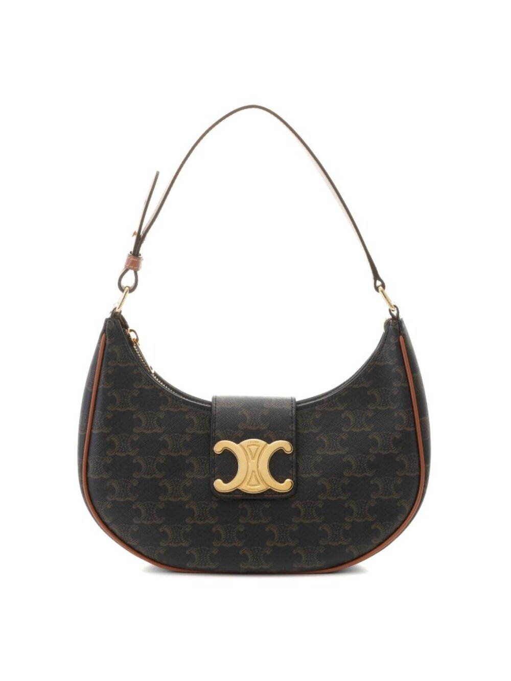 Celine Medium Ava Triomphe Bag Tan Calfskin Shoulder